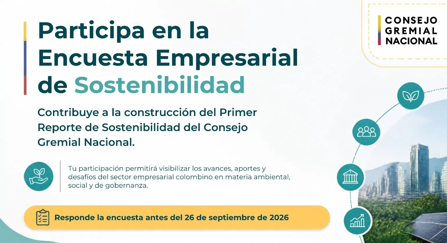 Encuesta empresarial de sostenibilidad del Consejo Gremial Nacional