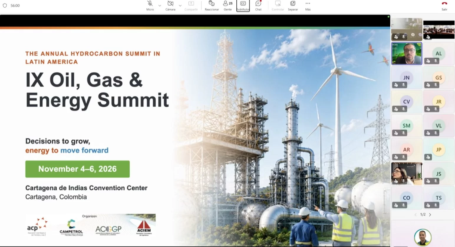 CAMPETROL presentó la IX Cumbre del Petróleo, Gas y Energía en el Workshop de IADC Latin America Chapter